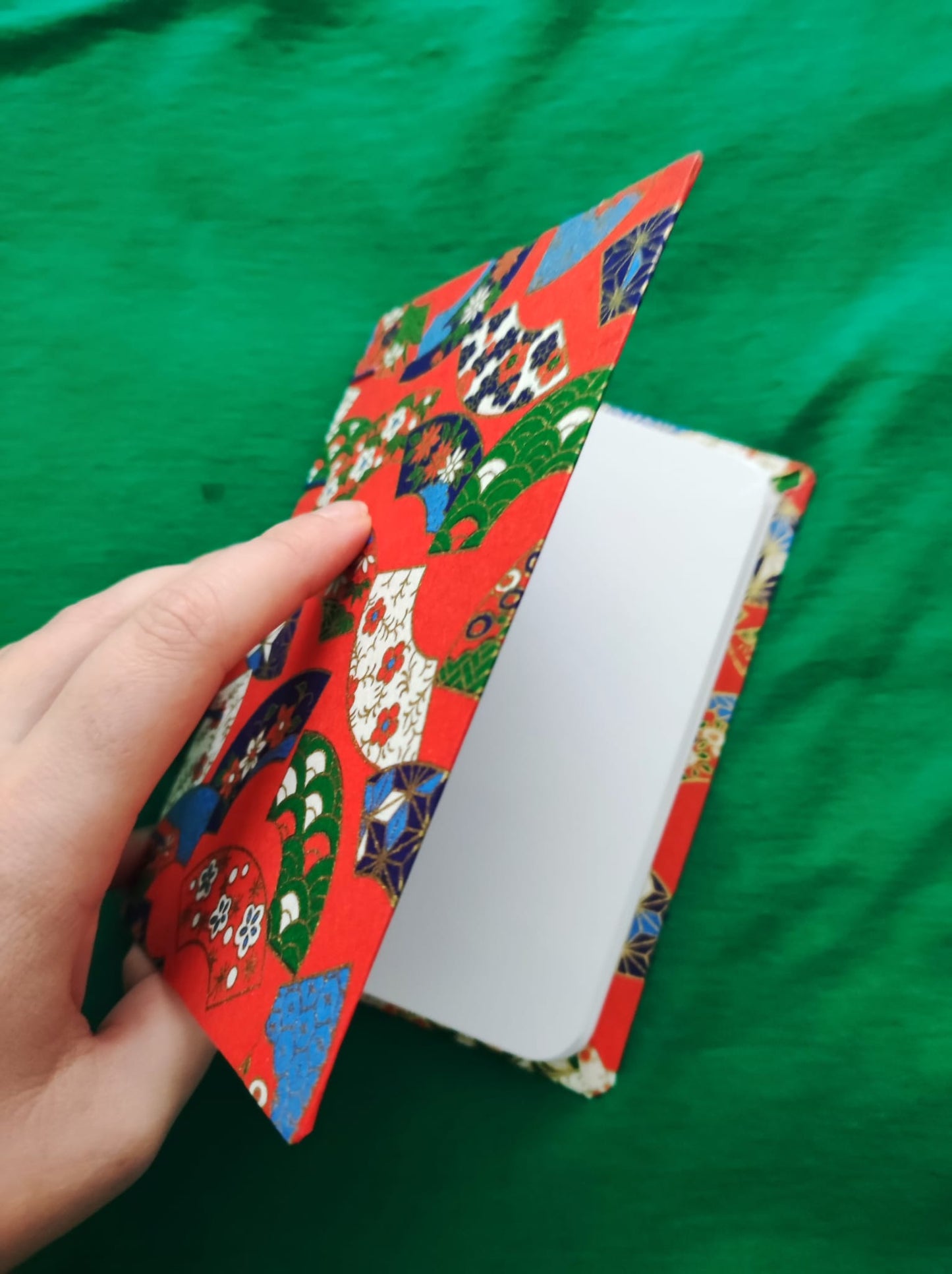 Quaderno artigianale 👘 Kimono rosso